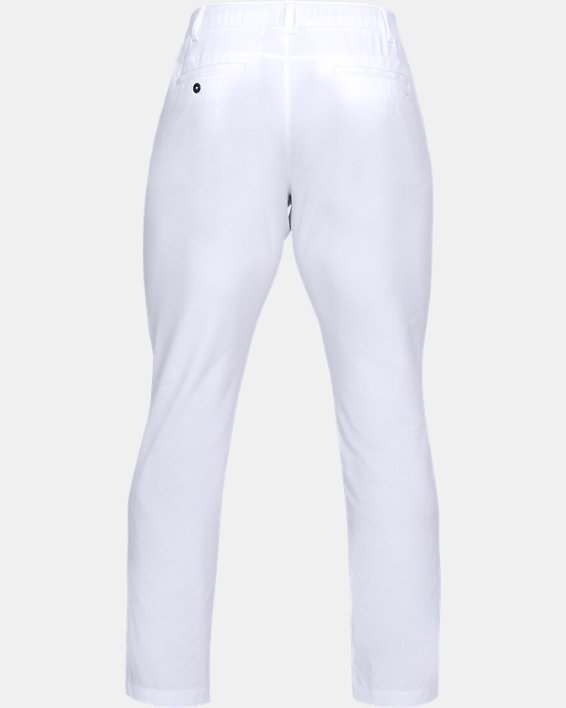 Men's UA Showdown Tapered Pants, White, pdpMainDesktop image number 5